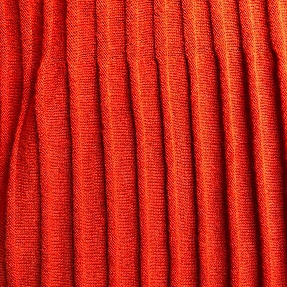 Cabi Passage red mixed ribbed knit snap front v neck cardigan size Medium #3888 - Picture 12 of 14